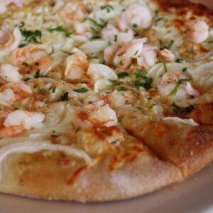 Baby Shrimp Scampi Pizza