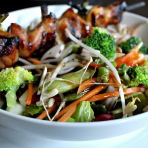 Chicken Teriyaki Over House Salad