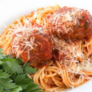 Pasta With Two Meatballs