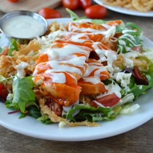 Buffalo Chicken Over House Salad