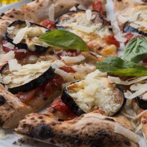 Eggplant Parmigiana Pizza