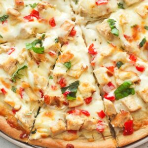 Chicken Alfredo Pizza Slice