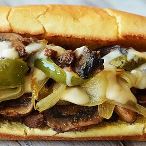 Cheesesteak Sub With Mushrooms