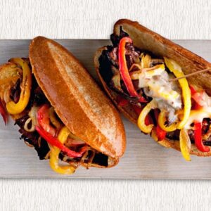 Cheesesteak Sub With Peppers