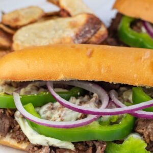 Cheesesteak Sub With Onions